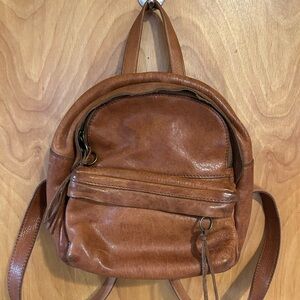 Madewell Brown Leather Backpack